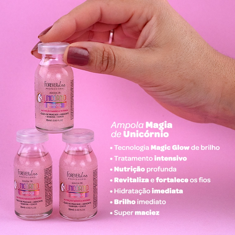 Produto Ampola Hidratante Magia de Unicórnio Forever Liss 15ml