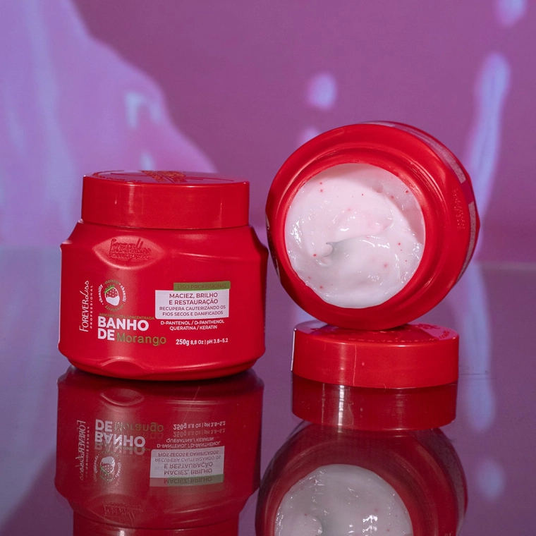 Produto Kit Banho de Verniz Morango Brilho Extremo Forever Liss