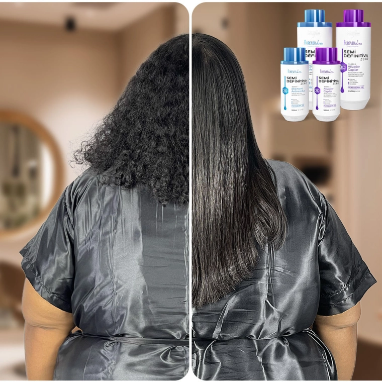 Produto Kit Escova Semi Definitiva Zero 2x300ml Forever Liss