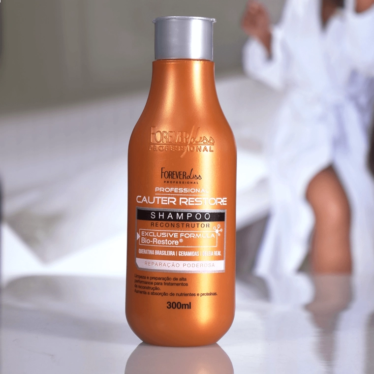 Produto Kit Shampoo e Condicionador Cauterização Cauter Restore Forever Liss