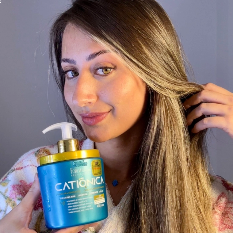 Produto Kit Shampoo e Máscara Capilar Catiônica Forever Liss