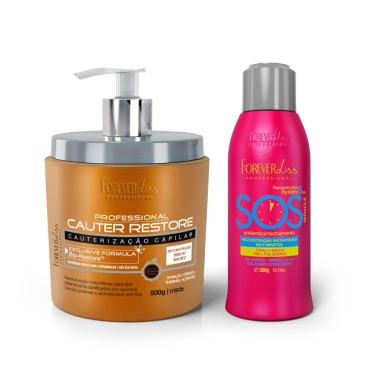Produto - Kit Cauter Restore + SOS Antiemborrachamento 300ml