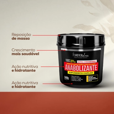 Produto - Máscara Anabolizante Forever Liss 240g