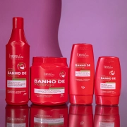 Produto Kit Banho de Verniz Morango Profissional Completo Forever Liss