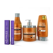 Kit Cauterização Capilar Cauter Restore Forever Liss com Xô Frizz Produto Kit Cauterização Capilar Cauter Restore Forever Liss com Xô Frizz